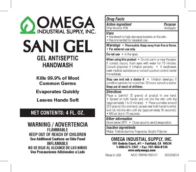 Sani Gel 4oz (Omega 6930 Sani Gel 4oz)